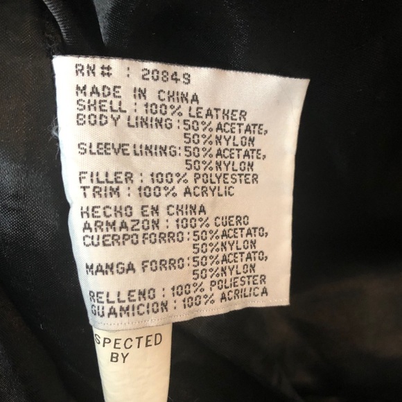 🎲🎲 Vintage Official All-Star Cafe Leather Jacket - Picture 8 of 8